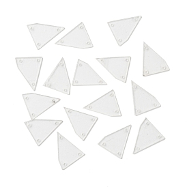 Cose diamantes de imitación transparentes, piezas de acrílico transparente, con agujeros para disfraces vestidos de noche ropa decoración de vestidos de novia