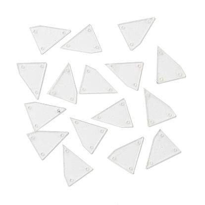 Cose diamantes de imitación transparentes, piezas de acrílico transparente, con agujeros para disfraces vestidos de noche ropa decoración de vestidos de novia
