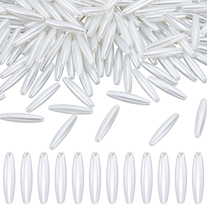 200 шт. овальные акриловые бусины с имитацией жемчуга