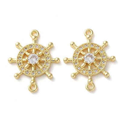 Стойка покрытие латунь прозрачный кубический цирконий штурвал разъем подвески, долговечный, без свинца и без кадмия