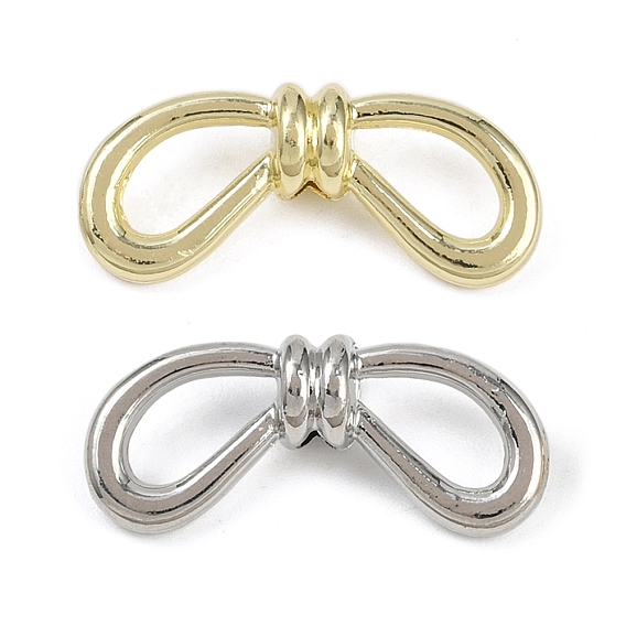 Бусины-бантики из сплава, без свинца, без кадмии и без никеля, стойки покрытие