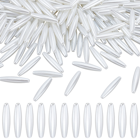 200 шт. овальные акриловые бусины с имитацией жемчуга