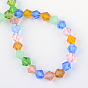Glass Beads Strands, Faceted, Bicone