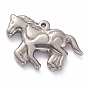 304 Edelstahl Anhänger, Pferd