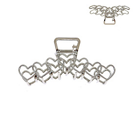 3000Pcs Alloy Hollow Heart Shaped Claw Hair Clips for Women Girls