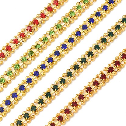 Латунь чашка цепи, без кадмия и без свинца, со стеклом, золотые, пайки, с катушкой