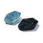 Natural Apatite Beads, No Hole/Undrilled, Faceted, Nuggets