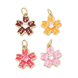 Подвески из латуни с прозрачным фианитом, без свинца и без кадмия, долговечный, 