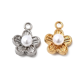 304 подвески-жемчужины из нержавеющей стали и АБС-пластика, 