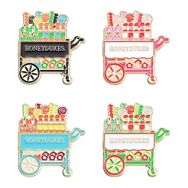 HoneyDukes Shop Cart Enamel Pins, Alloy Brooches for Backpack Clothes