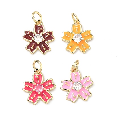 Подвески из латуни с прозрачным фианитом, без свинца и без кадмия, долговечный, 