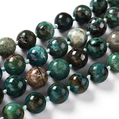 Natural Chrysocolla Beads Strands, Round