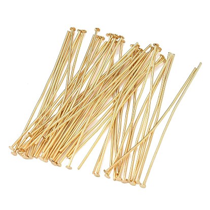 SHEGRACE Brass Flat Head Pins, Cadmium Free & Nickel Free & Lead Free