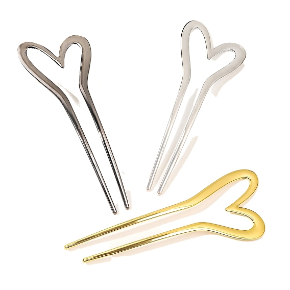 Металлические заколки для волос, аксессуары для волос викингов для женщин, сердце