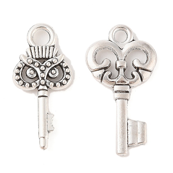 Сплавочные подвески тибетского стиля, без кадмия и без свинца, ключ