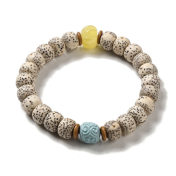 Synthetic Turquoise & Moon and Star Bodhi Beaded Stretch Bracelets