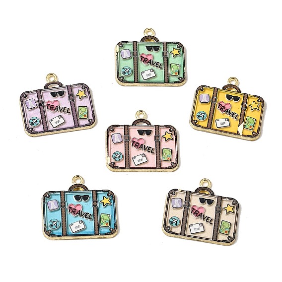 Alloy Enamel Pendants, Luggage Charms