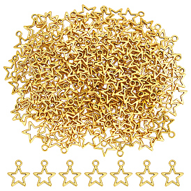 200Шармы из сплава в тибетском стиле, без свинца и без кадмия, звезда