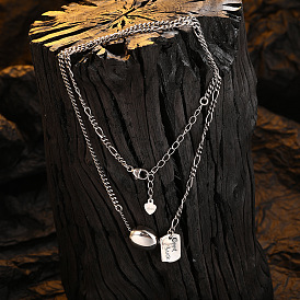 925 collier porte-bonheur en argent sterling avec pendentif serrure thaïlandais vintage pour femme