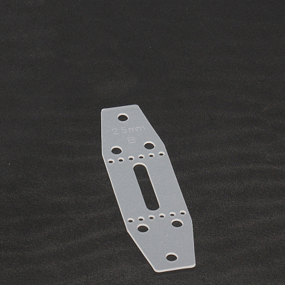 PVC Frosted Leather Punching Positioning Template Set, Belt Holes Templates, for DIY Leathercraft Tools