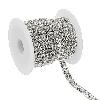 5 ярдов отделки стразами, цепочки со стразами из сплава, с 1катушками проволоки, нить шпульки