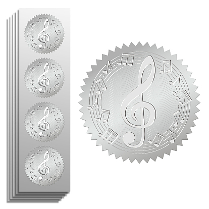 Пластиковая наклейка с тиснением из серебряной фольги, печать сертификата награды, наклейки с печатью, цветок