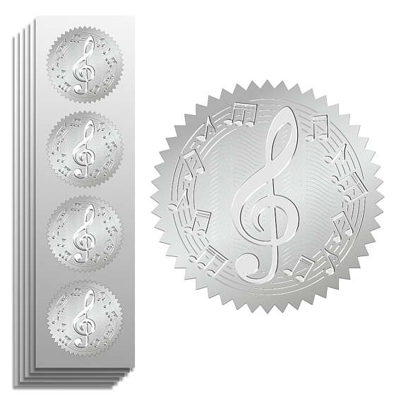 Пластиковая наклейка с тиснением из серебряной фольги, печать сертификата награды, наклейки с печатью, цветок