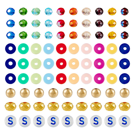 Набор для поиска поделок для изготовления ювелирных изделий, включая полимерную глину, акрил, пластик ccb и стеклянные бусины