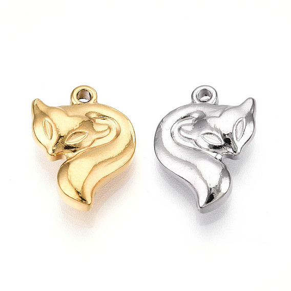 304 подвески из нержавеющей стали, ионное покрытие (ip), лиса прелести