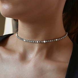 Simple temperament diamond necklace female collarbone necklace necklace choker single product
