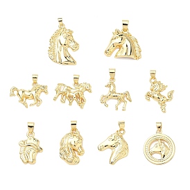 Латунные подвески, лошади прелести, долговечный, без кадмия и без свинца