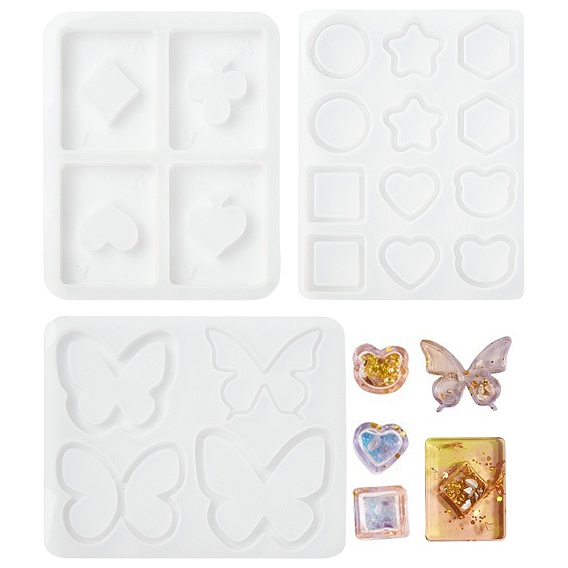 1 набор 3 шт 3 стили текучий песок силиконовые формы