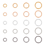 400Pcs 20 Style Iron Jump Rings, Open Rings Rings