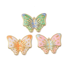 304 нержавеющей стальной эмали подвески, ионное покрытие (ip), очарование бабочки, золотые