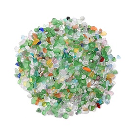 Бусины Кошачие Глаза, бусины без отверстий , чип