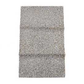Feuilles de strass thermocollantes, strass en verre (colle thermofusible au dos), rectangle