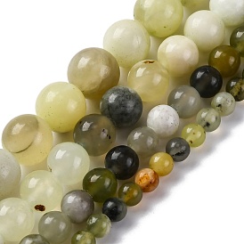 Новых природных нефрита нитей бисера, круглые