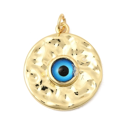 Подвески латуни cmолы, плоский круглый с оберегами от сглаза, долговечный, стойки покрытие, без свинца и без кадмия