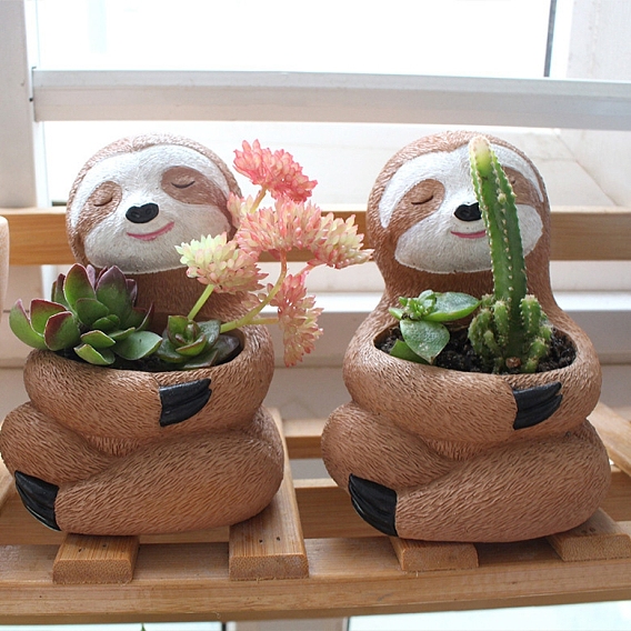 Resin Flowerpots, for Home Decorations