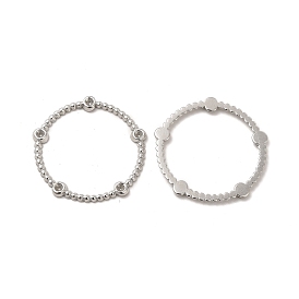 Ионное покрытие (ip) 304 кольцо из нержавеющей стали со стразами, кольцо