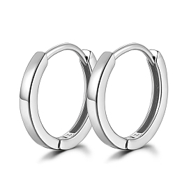 Vintage Style Sterling Silver Hoop Earrings