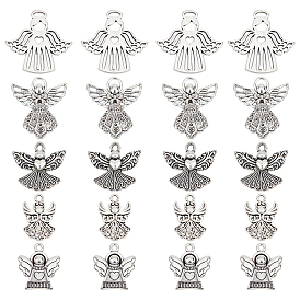 50 шт 5 подвески из сплава в тибетском стиле, ангел