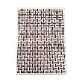 Transparent Plastic Embossing Template Folders, For DIY Scrapbooking/Photo Album Decorative/Embossed Paper, Stamp Sheets, Black