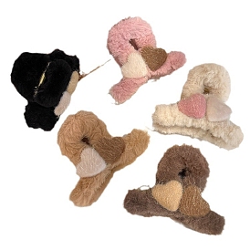 Люблю плюшевые заколки для волос заколки для волос, женские заколки для густых волос