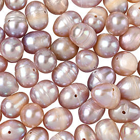 1 нити натуральных культивированных пресноводных жемчужных бусин, картофель