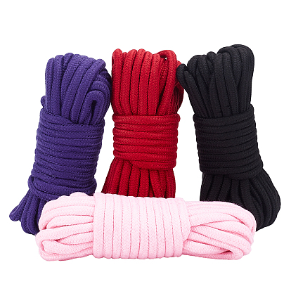 Macrame Cotton Cord, Braided Rope, for Wall Hanging, Plant Hangers, Crafts and Wedding Decorations, Round