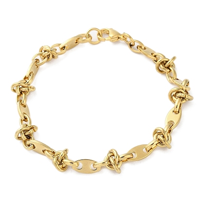 304 Stainless Steel Oval Link Chain Bracelets for Women