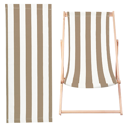 Tissu de chaise à rayures, fournitures de remplacement de tissu de chaise de plage