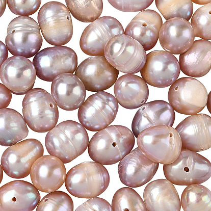 1 нити натуральных культивированных пресноводных жемчужных бусин, картофель