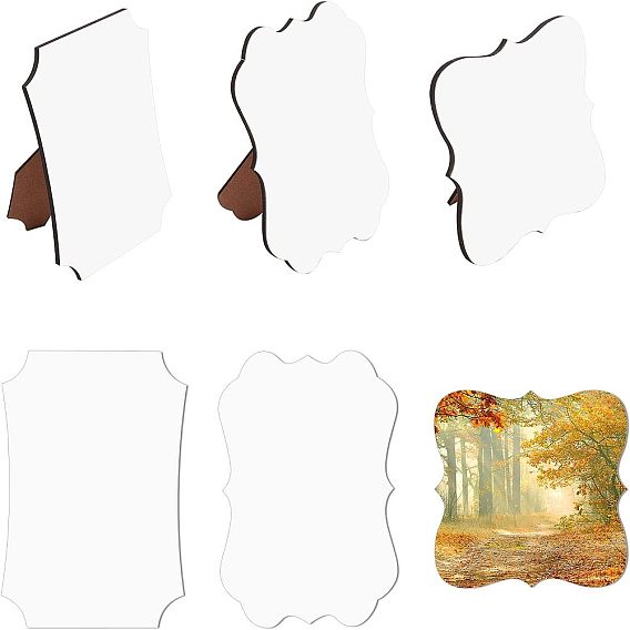 3 наборы 3 стили МДФ-доска термотрансферные заготовки фоторамка, для теплового пресса